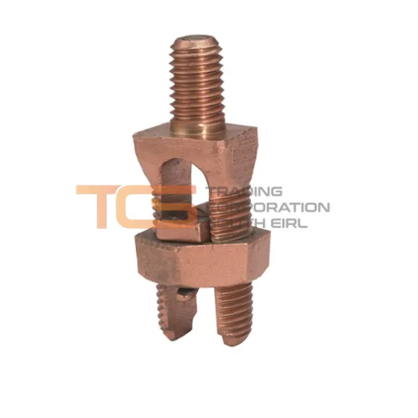 Conector d/puesta a tierra 1 o 2 cables 2-2/0AWG a estructuras. Perno: 1/2" -13h